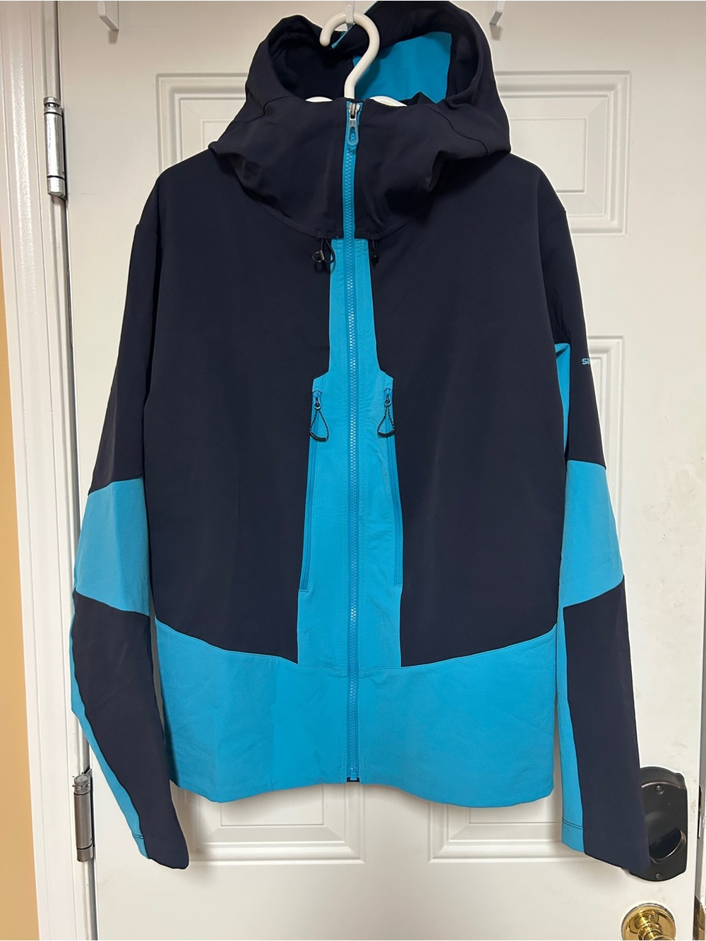 Salomon Black Jacket with Teal Logo